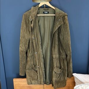 Olive Green Hooded Jacket